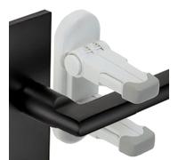 Jukeoiu Cerradura para niños para manija de puerta, puerta protectora de dedos para niños | Limitador de manija de anti-niños - La correa adhesiva para de gato mantiene al bebé fuera de