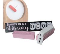 Jukeoiu Decoración de Estante para Libros, Elegante decoración de estantería, contando Libros en Biblioteca, para Escuela, Estudio, Biblioteca, Sala de Estar, apartamento, Dormitorio, hogar