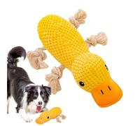 Jukeoiu Juguetes Masticables De Animales De Peluche para Perros | Forma de Pato Chirriador - Juguetes De Peluche De Animales Lindos | para Viaje Juego Interior Enriquecimiento Hogar Reducción De