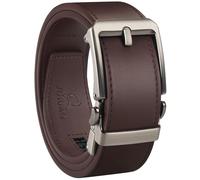 JUKMO Cinturón de trinquete de cuero de 38 mm para hombre en caja de regalo