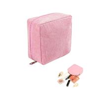 JUKOTA 1 pieza Neceser Compresas Bolso de Almacenamiento para Compresas Algodon Tampones Bolsa Menstrual con Cremallera de Servilletas Sanitarias Bolsas Portátil para Mujers Regalo(Rosa)