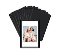 JUKOTA 10 Piezas Foto Iman Nevera para Polaroid Instax Mini Papel Fotografico, 9,3 x 6,3 cm Marcos de Fotos Magnéticos, Imanes Personalizados Nevera Para Foto, Postal, Negro