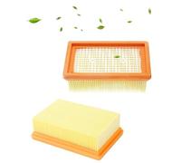 JUKOTA 2 Piezas Filtro Aspiradora para Karcher Kit, para Karcher WD4/WD5/WD6/MV4/MV5/MV6 Filtro de Pliegues Plano, para Contra Polvo Fino, Olores