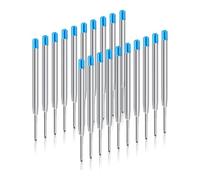 JUKOTA 20 recambios azul para bolígrafo, especificación G2, ancho de línea medio, compatibles con marcas como Parker, Pelikan y Faber-Castell. Recambios duraderos y estándar para bolígrafo