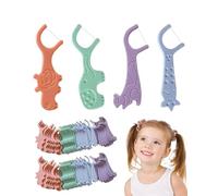 JUKOTA 80 Piezas Hilos Dentales NiñOs, arcos dentales,dental floss,hilo dental con mango,Hilo Dental para Espacios Interdentales Estrechos, Hilo Dental con Mango Seguro y Divertido para Niño