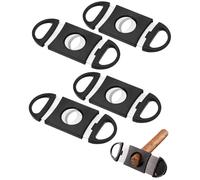 JUKOTA Cortapuros de Bolsillo,4PCS Cutters Bolsillo Cortador De Puros,Juego de Herramienta para Cortar Puros,Bolsillo Cigar Cutter para Amantes de Los Puros