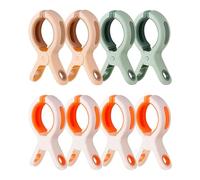 JUKOTA Grandes Pinzas, Pack de 8, Clips de Toalla para Tumbonas de Playa, Sujetadores de Toallas de Playa, Duraderas Pinzas de Ropa a Prueba de Viento para, Ropa de Cama, Sillas de Piscina