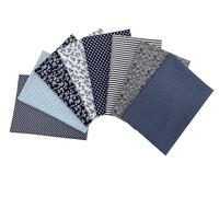 Jukway 8 piezas de tela de algodón por metro, paquete de tela de 50 x 50 cm, restos de tela de algodón para DIY, patchwork, toalla de algodón con diversos patrones, telas para coser, acolchado
