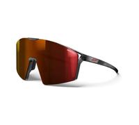 Julbo Edge Gafas DE Sol, Negro TRANSLU Logos Naranja Fluo Mate, Talla única Unisex Adulto