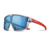 Julbo Fury Mini Gafas DE Sol, Gris TRANSLU Brillante/Naranja Fluo Mate, Talla única Unisex Adultos