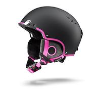 Julbo jc734222 Casco de esquí para niña, Negro/Rosa, 53/55