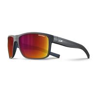Julbo Renegade Gafas DE Sol, Negro Mate/Azul, Talla única Unisex Adulto