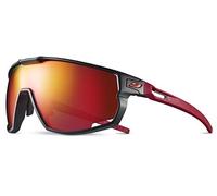 Julbo Rush Gafas DE Sol, Negro/Rojo, L Unisex Adulto