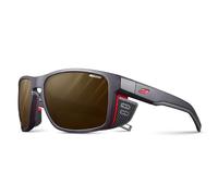 Julbo Shield Gafas DE Sol, Negro TRANSLU/Naranja SECURIT, Talla única Unisex Adulto