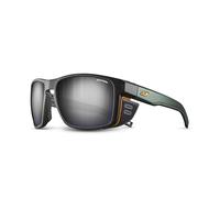 Julbo Shield Gafas de Sol, Tryearslu Dark Green/Dark Green/Orange, L Unisex Adulto