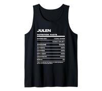 Julen Datos de Nutrición Nombre Gracioso Camiseta sin Mangas
