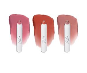 Julep It's Balm: Bálsamo labial tintado + trío de colores de labios para construir, malva vintage, neutro de los años 90, rosa cañón, acabado brillante natural, núcleo hidratante de vitamina E, vegano