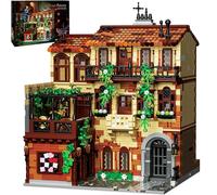 Jules Balcony Romantic MOC House Building Set para adultos, 3800 piezas, kit de arquitectura vintage de historia de amor con habitaciones interiores, compatible con Lego, regalo ideal para adultos