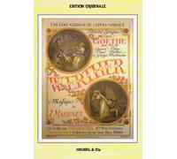 Jules massenet : werther - voix et piano - opera-operette