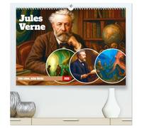 Jules Verne. Sein Leben, seine Werke (hochwertiger Premium Wandkalender 2026 DIN A2 quer), Kunstdruck in Hochglanz: Einer der faszinierendsten Autoren der Weltliteratur