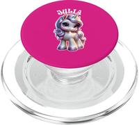 Julia - Bonito diseño de Unicornio para niñas con Nombre Julia PopSockets PopGrip para MagSafe