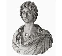 Julia Domna c._160 217 d.C. Emperatriz romana de 193 a 211 como la esposa del emperador Septimio Severo. De la historia universal ilustrada de Cassell publicada en 1883. Impresión de póster de Ken