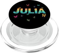 Julia - Hermoso Nombre con Mariposas PopSockets PopGrip para MagSafe