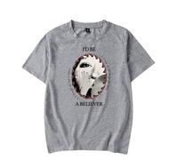 Julia Jacklin - Camiseta de manga corta para mujer y hombre, informal, de verano 2026, gris, L