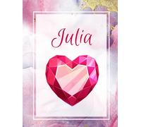 Julia Notebook - Carnet de notes élégant 8.5x11, 175 pages lignées / Elegant lined notebook for writing & inspiration: Journal personnel et cadeau ... / Personal writing journal & gift for women