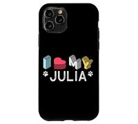 Julia Personalizado Perro Nombre Julia Pet Lover Carcasa para iPhone 11 Pro