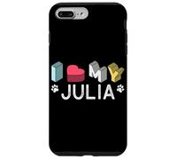 Julia Personalizado Perro Nombre Julia Pet Lover Carcasa para iPhone 7 Plus/8 Plus