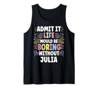 JULIA Personalized Name Funny Cute Custom JULIA Name Camiseta sin Mangas