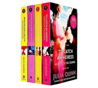 Julia Quinn Agents of the Crown and Lyndon Sisters Series 4 Books Collection Set (To Catch An Heiress, How To Marry A Marquis, Everything And The Moon, Brighter Than The Sun)