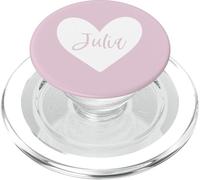 Julia Rosa Nombre Corazón Amor Mujer Niña Amigo Personalizado PopSockets PopGrip para MagSafe