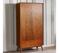 Julian Bowen Armario Lowry de 2 puertas y 1 cajón, madera, fresno cerezo, 190 x 97 x 55 cm