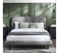 Julian Bowen Cama Hannah King 150 cm - Boucle Gris