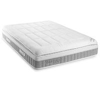 Julian Bowen Colchón Capsule 3000 Pillow Top 135Cm, Poliéster, Blanco, Doble