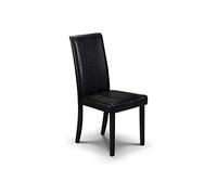 Julian Bowen Juego de 2 sillas de Comedor Hudson, Color Negro