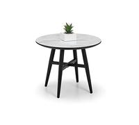 Julian Bowen Louis - Mesa de comedor extensible estriada, color negro
