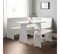 Julian Bowen Newport - Juego de Comedor esquinero, Color Blanco Surf