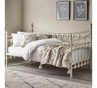Julian Bowen Sofá Cama Versailles, Color Blanco Piedra, Individual
