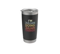 Julian Name Julian Personalized Name First Given Vaso térmico de acero inoxidable de doble pared