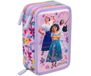 Julian Ross Encanto Estuche Triple Relleno, Plumier Triple, 44 Accesorios Escolares, 20 centímetros, Mirabel, Isabela