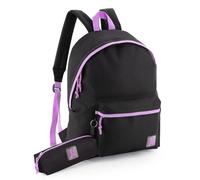 Julian Ross Mochila con estuche a juego - impermeable ligero 41 x 31 x 18 cm de poliéster - Mochila 24 L Casual para mujer, hombre, niños y niñas - Ideal para la escuela, viajes y ocio, Negro Lila
