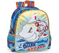 Julian Ross Mochila de Preescolar - Mochila tiempo libre Para Niños 2-6 Años - Escuela Infantil - 29x25x11 cm - Viaje, Regalo, Puntada, Guardería Tema del tiburón
