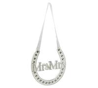 Juliana Amore by Zapato de Caballo Chapado en Plata Mr & Mrs - Regalo de Boda/Recuerdo