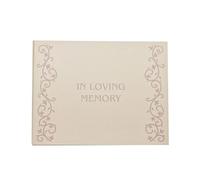 Juliana In Loving Memory FL303 - Libro de invitados con texto en inglés