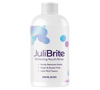 JuliBrite Enjuague Bucal - Dientes Blancos - Contra el Mal Aliento - Con Aceite de Coco y Carbón Vegetal - Sin Alcohol - Orgánico - Natural | 236ML