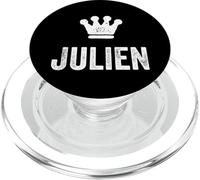 Julien The King - Corona y Nombre para Hombre Llamado Julien PopSockets PopGrip para MagSafe