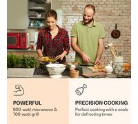 Julieta Microondas con Grill 20 l 700 / 800 W Ø 25,5 cm 8 programas Klarstein